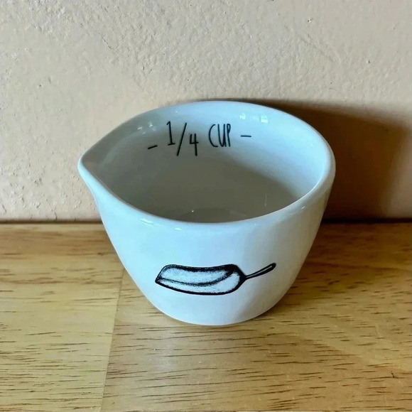 NWTS Set Of 4 Ceramic Nesting Measuring Cups From Rae Dunn Artisans Collection. - Picture 7 of 11